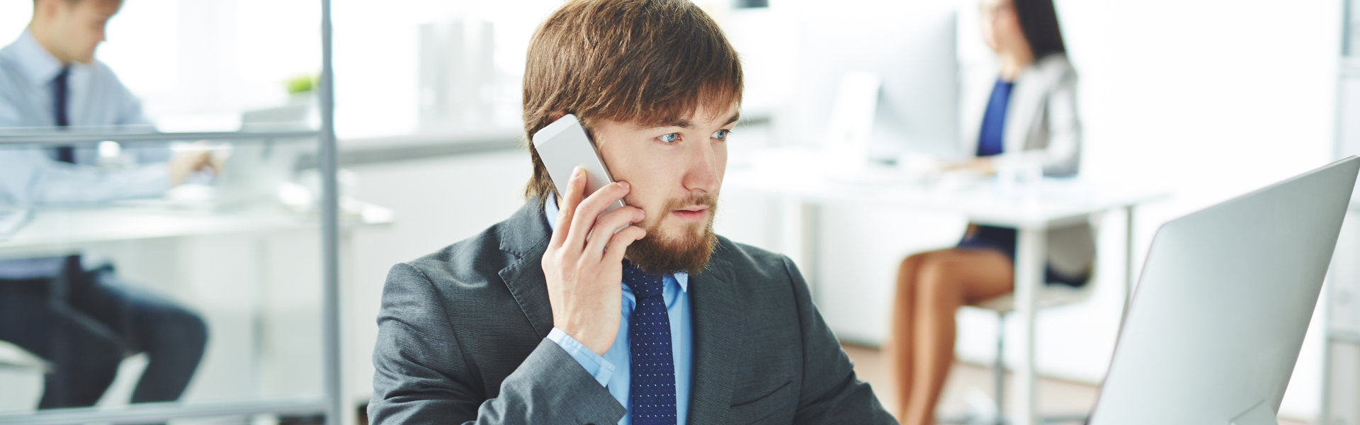 man having a phone call